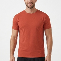 OEM&ODM T-shirt sportif pour homme à col rond, manches courtes, séchage rapide, léger, extensible dans quatre directions, respirant, tissu 100% polyester