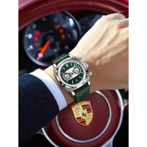 Nuevo Modelo de Reloj de Cuarzo para Hombre, de Lujo, Multifuncional, Impermeable, con Correa de Cuero, Manecillas y Caja de Acero Inoxidable - Product Image 6