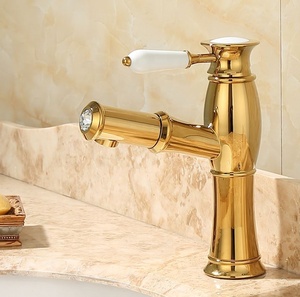 <span class=keywords><strong>Robinet</strong></span> de lavabo de salle de bain vintage style ancien 2022 avec mitigeur extractible en onyx vert - Product Image 4
