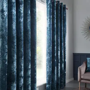 Cortina para cílios de veludo, cortinas esmagadas de 90x90 polegadas, decoração, sombreamento completo para porta de janela