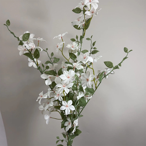 Vente en gros de branches de fleurs artificielles d'oranger et de <span class=keywords><strong>jasmin</strong></span> pour centre de table de mariage, tiges de fleurs de <span class=keywords><strong>jasmin</strong></span> en soie pour toile de fond florale - Product Image 6