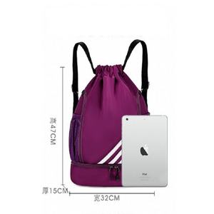 Mochila Deportiva de Diseño, Material Oxford, Mediana, Multibolsillos, Impermeable, con Cordón, para Gimnasio, Fútbol, Baloncesto, Viajes, Senderismo - Product Image 2