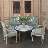 Robinetterie Louis XV, siège de Club de luxe en tissu bon marché, style français