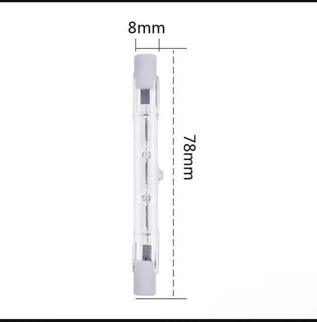 Factory Price J78 120V 230V 60W 80W 120W 160W Tungsten Halogen Lamp With Quartz Glass Tube