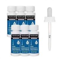 Kit 6 en 1 OEM Kirland, sérum capillaire à la biotine pour une croissance plus épaisse, huile pour la croissance des cheveux, anti-chute de cheveux professionnel