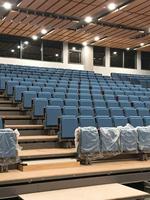 JY-768 Tribune préfabriquée en acier avec toit, système de sièges sportifs extérieurs pour la construction de stades