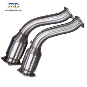 JTLD ระบบไอเสียผู้ผลิต,ท่อระบายอากาศสำหรับ <span class=keywords><strong>Porsche</strong></span> <span class=keywords><strong>Cayenne</strong></span> <span class=keywords><strong>Gts</strong></span> V8 958 4.8L <span class=keywords><strong>2013</strong></span> Downpipe - Product Image 6