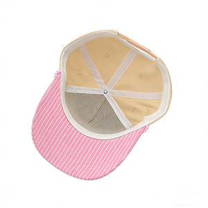 Gorra de Béisbol de 5 Paneles con Logotipo Personalizado, Estilo Twill de Algodón, Rayas, para Uniformes Deportivos de Equipo - Product Image 2