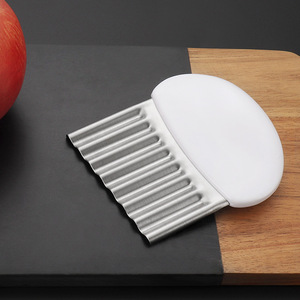 <strong>Crinkle</strong> <strong>Cut</strong> Potato Cutter Stainless Steel Wavy <strong>Knife</strong> for French Fries Veggies Fruits Ergonomic Handle Wave Slicer Kitchen Tool - Product Image 3