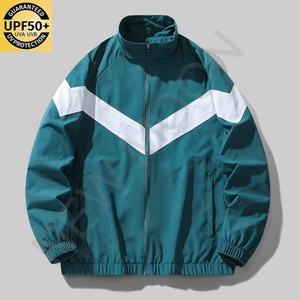 Custom Men's Jacket Lightweight Hooded Waterproof Insulated <b>Raincoat</b> Windbreaker Outdoor Breathable UPF50+ - Product Image 1
