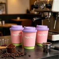 Gobelet en papier à double paroi de qualité supérieure, personnalisé avec logo, écologique, biodégradable, recyclable, de qualité alimentaire, pour boissons