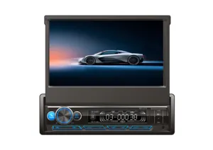 Araba Stereo oyuncu kablosuz CarPlay ayna bağlantı/AM/FM radyo BT GPS Navigation1 DIN geri çekilebilir MP5 oyuncu