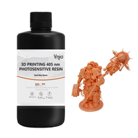 Lilin merah Resin fotosensitif Resin baik untuk detail permukaan halus 405nm cahaya menyembuhkan Resin perhiasan kerajinan