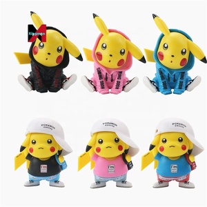 Vestito mimetico figura di Pikachu decorazione per auto modello di decorazione per torta ornamento da collezione giocattolo Desktop da regalo statua arte animale Kawaii - Product Image 1