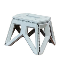 Tabouret de randonnée pliant pliable de pêche en plastique robuste personnalisé en usine escabeau de Camping tabouret portable d'extérieur