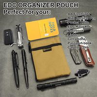 Pochette tactique EDC en nylon personnalisée pour la mode, étanche, porte-cartes, organisateur de voyage pour téléphone et outils, vente en gros ODM