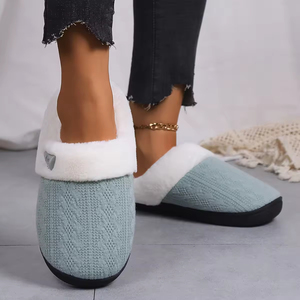 Piel sintética de moda para hombre y mujer, forro de piel sintética para pantuflas, tejido para uso en interiores y exteriores, cálido con suela de goma antideslizante para invierno - Product Image 2