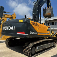 Excavatrice sur chenilles Hyundai 305LC-9T d'occasion, d'origine coréenne, avec peu d'heures de fonctionnement, modèle Hyundai 305 305lc 305 305-9