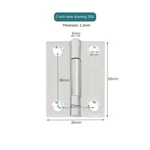 مفصلة عادية سميكة من الفولاذ المقاوم للصدأ 201، 4 بوصات، للأبواب القابلة للطي، أبواب الغرف المقابلة، خزائن، أبواب الخزائن، ذهبي لامع، مفصلة فضفاضة - Product Image 5