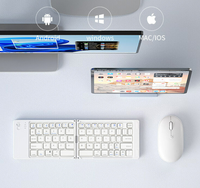 Neue Business-Office-Home Aufladbare Faltbare Mini-Tastatur für iPhone Xiaomi Pad Tablet Tragbare 2,4G Kabellose Gaming-Tastaturen