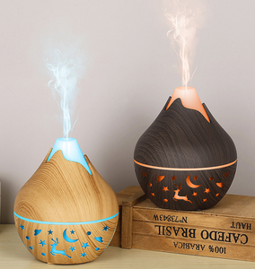 USB Air <strong>Humidifier</strong> Electric Aroma <strong>Diffuser</strong> Mist Wood Grain Oil <strong>Diffuser</strong> for Office <strong>Home</strong> Have LED Light <strong>Humidifier</strong> - Product Image 1