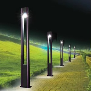 IP65ไฟฟ้าพลังงานแสงอาทิตย์แบบทันสมัยเสาสำหรับสวนกลางแจ้งเสาอลูมิเนียมกันน้ำไฟถนน LED 2ม.-3ม. - Product Image 1