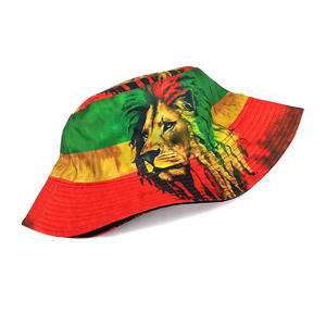 Cappello da pescatore esterno in stile <span class=keywords><strong>leone</strong></span> <span class=keywords><strong>Rasta</strong></span> con stampa Cartoon per la pesca a doppia faccia - Product Image 6