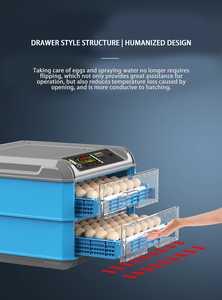 Incubateur automatique 100W pour l'éclosion des œufs, mini-incubateur intelligent pour poulets et outil de couvaison - Product Image 1