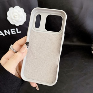 Funda Protectora para Cámara con Diseño de Litchi, Carga Inalámbrica, Microfibra, TPU, para iPhone 17 16 15 Pro Max - Product Image 5