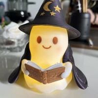 Nouvelle lampe de table en résine fantôme d'Halloween transfrontalière avec prise USB, fonction lecture de livre, décoration intérieure