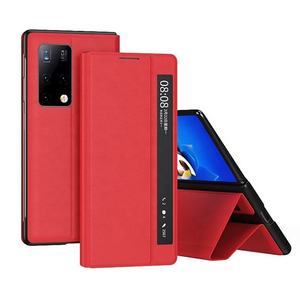 เคสโทรศัพท์หนังแท้พับได้ป้องกันรอยขีดข่วนเคสโทรศัพท์หนังพับได้ <span class=keywords><strong>X2</strong></span>หรูหราสำหรับ Huawei Mate - Product Image 1