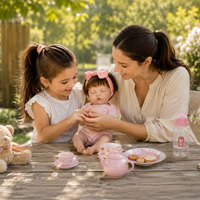 BAkwbwBY Poupée Reborn 18 Pouces Corps Souple Nouveau-Né Bébé Réaliste pour Filles Cadeau Chambre Bébé Jouet Vente en Gros