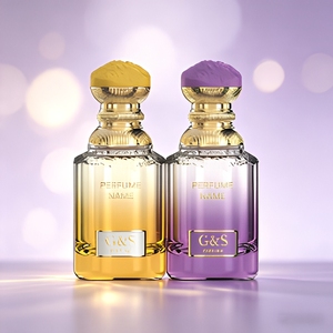 Botella de Perfume de Vidrio de Lujo de 100 ml con Forma de Montaña Nevada, Base Gruesa con Diseño Cilíndrico en el Hombro, para Suero y Crema para el Cuidado de la Piel - Product Image 2