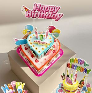 Cadeau idéal pour les garçons et les filles, jouet éducatif STEM, gâteau d'anniversaire, puzzles 3D pour enfants - Product Image 2
