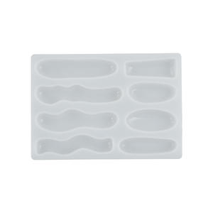 Molde <span class=keywords><strong>de</strong></span> Silicona para Hacer Joyería con Resina Epoxi Cristal UV, para Pinzas <span class=keywords><strong>de</strong></span> <span class=keywords><strong>Pelo</strong></span> Tridimensionales Irregulares - Product Image 5