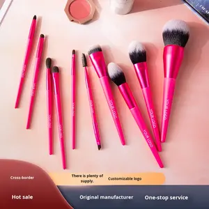 <span class=keywords><strong>Set</strong></span> di Pennelli da Trucco Professionali Personalizzabili OEM 2026, 10 Pezzi per il Viso, con Logo Personalizzato - Product Image 3