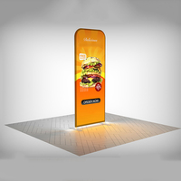 Caja de Luz LED de Aluminio para Publicidad, 3 pies x 10 pies, con Tela Reflectante