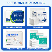 Lingettes jetables biodégradables extra larges 11*12 pouces pour soins personnels professionnels, utilisation sèche et humide