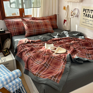 Parure <span class=keywords><strong>de</strong></span> lit hôtelière quatre pièces en <span class=keywords><strong>coton</strong></span> pur jacquard <span class=keywords><strong>double</strong></span> couche 300 fils, écologique, confortable et <span class=keywords><strong>de</strong></span> haute qualité – Magnifique - Product Image 2