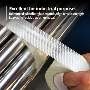 Vente en gros de <span class=keywords><strong>colle</strong></span> thermofusible Fournisseur bidirectionnel Ruban de <span class=keywords><strong>joint</strong></span> en fibre de verre auto-adhésif en fibre de verre Ruban de filament croisé tissé - Product Image 5