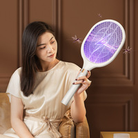 Tueur de moustiques électrique 2 en 1, batterie au lithium rechargeable, lampe ultraviolette, sans danger pour une utilisation domestique