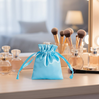 Sac à poussière en satin personnalisé, pochette en satin à cordon, sac cadeau en soie avec logo, sacs à main en satin pour bijoux, pochette en satin pour cheveux
