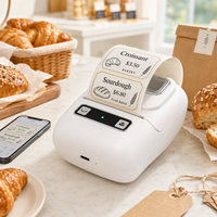 Imprimante d'étiquettes thermique portable Xprinter BX1 pour téléphone Bluetooth, 1 pouce, 2 pouces, 25 mm, 50 mm, pour petites entreprises