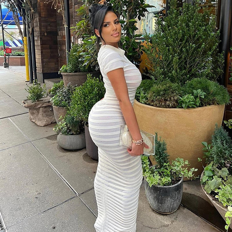 2020 otoño e invierno nuevas mujeres Sexy vestido sin espalda