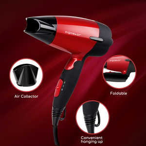Aigostar asciugacapelli, 1500 W, essiccatore da viaggio con manico pieghevole, portatile, a doppia tensione, 2 velocità - Product Image 3