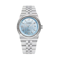 Montre Classique de Luxe pour Homme 2026 avec Mouvement Automatique Japonais NH35, Aiguilles Bleues, Cadran de 28,5 mm, Affichage Élégant, Accessoire de Poignet Raffiné