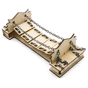 Kit de modelo de puente de cadena de madera para educación científica, juguete de montaje DIY para niños de 4 a 6 años - Product Image 4