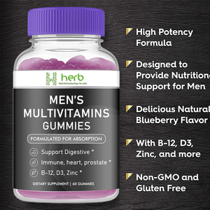 Oem/ODM nhà máy chăm sóc sức khỏe toàn bộ thực phẩm tự nhiên <span class=keywords><strong>Vitamin</strong></span> tổng hợp hữu cơ chiết xuất <span class=keywords><strong>Vitamin</strong></span> tổng hợp Gummies cho nam giới - Product Image 3