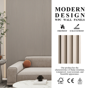 Paneles de Pared WPC, Paneles Decorativos Interiores Impermeables de <span class=keywords><strong>Madera</strong></span> y Plástico Compuesto para el Hogar, Hoteles y Oficinas - Product Image 1