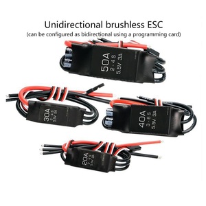 FlyDragon Lite 20A 30A 40A 50A 60A 2-6S ESC sans balais avec BEC 5.5V/2A ou 5.5V/3A pour avions RC, drones FPV à voilure fixe - Product Image 4